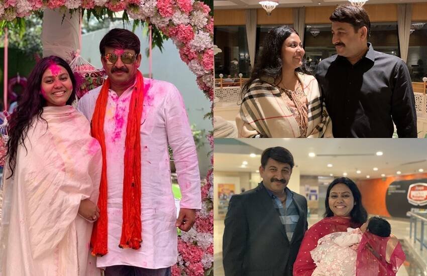 manoj tiwari with wife